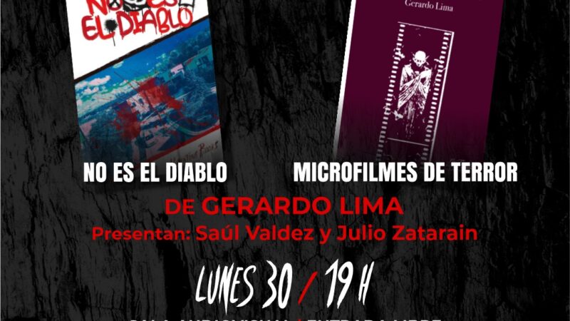 Presentarán libros de cuento y novela de terror del escritor Gerardo Lima