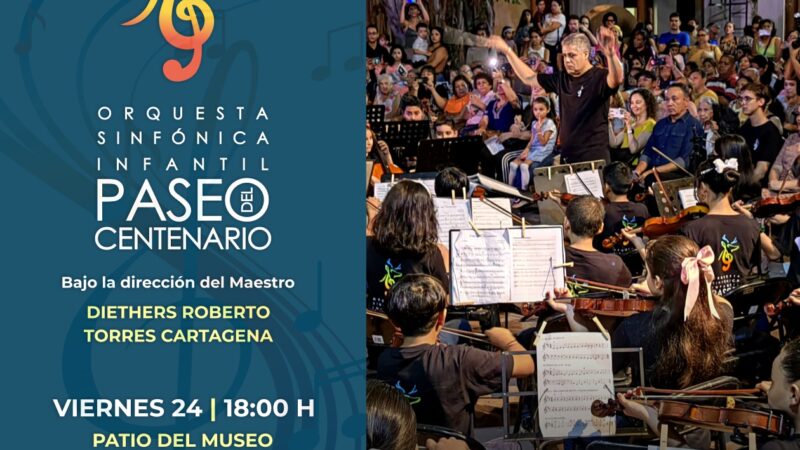 Habrá concierto gratuito de la Orquesta Sinfónica Infantil Paseo del Centenario